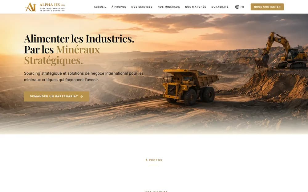 Aperçu du site Alpha IES Ltd