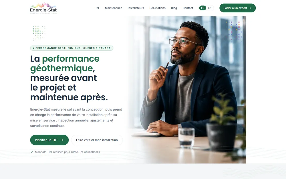 Aperçu du site Energie-Stat